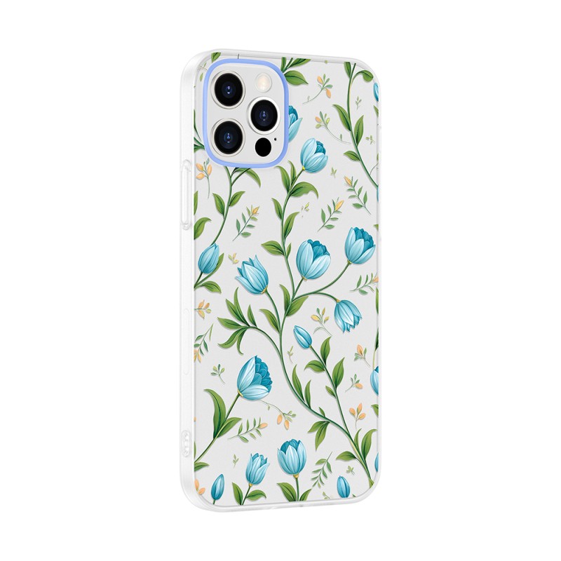 Apple iPhone 12 Case with Camera Protector, Patterned Zore Clip Cover - 8