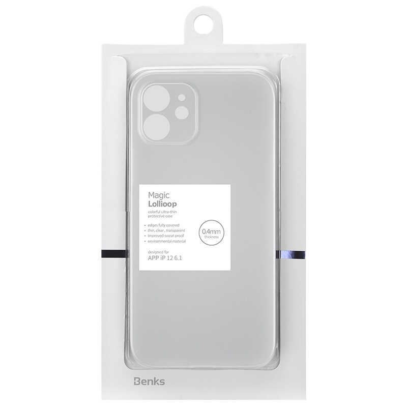 Apple iPhone 12 Kılıf Benks Lollipop Protective Kapak - Beyaz