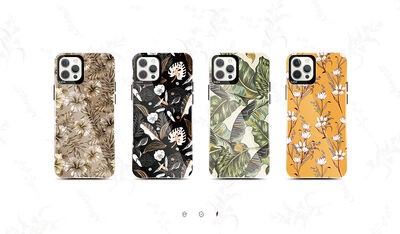 Apple iPhone 12 Kılıf Kajsa Botanic Kapak - 3
