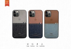 Apple iPhone 12 Kılıf Kajsa Denim Kapak - 3