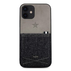 Apple iPhone 12 Kılıf Kajsa Denim Kapak - 7