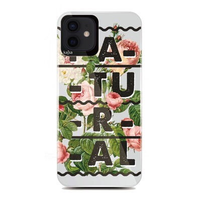 Apple iPhone 12 Kılıf Kajsa Floral Kapak - 1