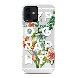 Apple iPhone 12 Kılıf Kajsa Floral Kapak - Thumbnail