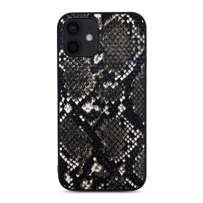Apple iPhone 12 Kılıf Kajsa Glamorous Serisi Snake Pattern Kapak - 14
