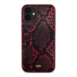 Apple iPhone 12 Kılıf Kajsa Glamorous Serisi Snake Pattern Kapak - 16