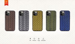 Apple iPhone 12 Kılıf Kajsa Glamorous Serisi Waterfall Pattern Kapak - 4