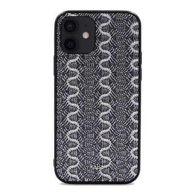 Apple iPhone 12 Kılıf Kajsa Glamorous Serisi Waterfall Pattern Kapak - 7