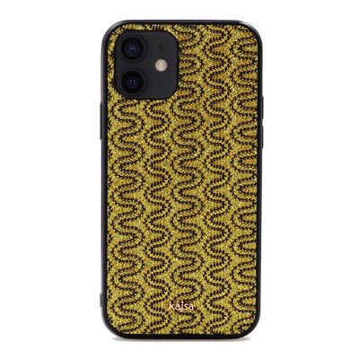 Apple iPhone 12 Kılıf Kajsa Glamorous Serisi Waterfall Pattern Kapak - 8