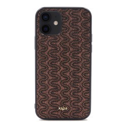Apple iPhone 12 Kılıf Kajsa Glamorous Serisi Waterfall Pattern Kapak - 9