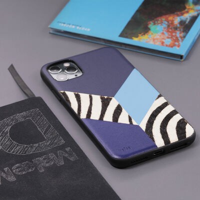 Apple iPhone 12 Kılıf Kajsa Glamorous Serisi Zebra Combo Kapak - 6