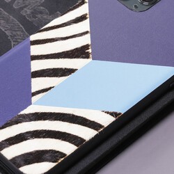 Apple iPhone 12 Kılıf Kajsa Glamorous Serisi Zebra Combo Kapak - 7