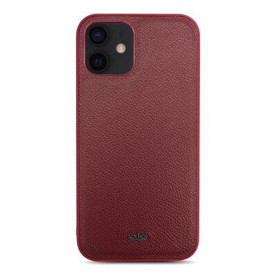 Apple iPhone 12 Kılıf ​Kajsa Luxe Collection Hakiki Deri Kapak - 10