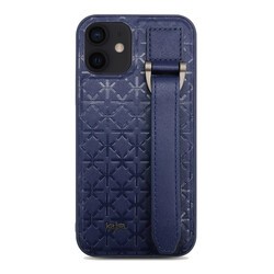 Apple iPhone 12 Kılıf Kajsa Neo Clasic Serisi Mono K Strap Kapak - 7