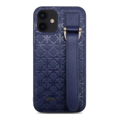 Apple iPhone 12 Kılıf Kajsa Neo Clasic Serisi Mono K Strap Kapak - 7