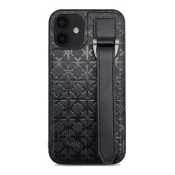 Apple iPhone 12 Kılıf Kajsa Neo Clasic Serisi Mono K Strap Kapak - 9
