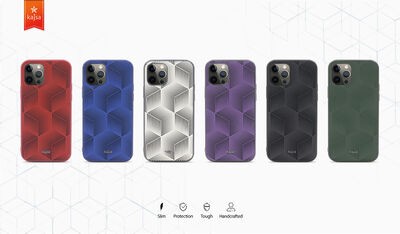 Apple iPhone 12 Kılıf Kajsa Splendid Serisi 3D Cube Kapak - 3