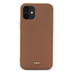 Apple iPhone 12 Kılıf Kajsa Splendid Serisi 3D Leaf Kapak - 9