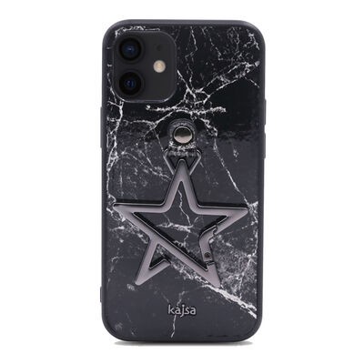 Apple iPhone 12 Kılıf Kajsa Starry Serisi Marble Kapak - 1
