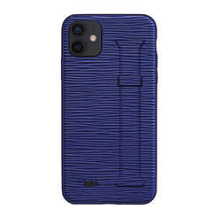 Apple iPhone 12 Kılıf Kajsa Wave Pattern Handstrap Kapak - Kajsa