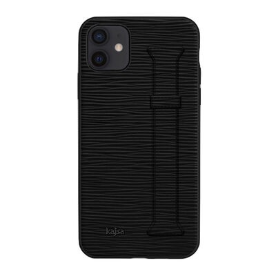 Apple iPhone 12 Kılıf Kajsa Wave Pattern Handstrap Kapak - 7