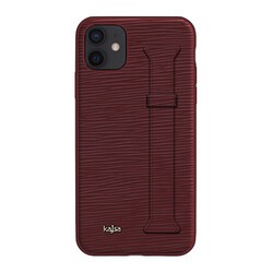 Apple iPhone 12 Kılıf Kajsa Wave Pattern Handstrap Kapak - 2