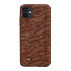 Apple iPhone 12 Kılıf Kajsa Wave Pattern Handstrap Kapak - 3