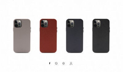 Apple iPhone 12 Kılıf ​Kajsa Woven Kapak - 2