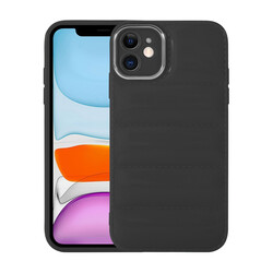 Apple iPhone 12 Kılıf Kamera Korumalı Parlak Airbag'li Zore Galya Kapak - Zore