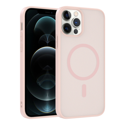 Apple iPhone 12 Kılıf M-safe Şarj Özellikli Zore Babet Kapak - Zore