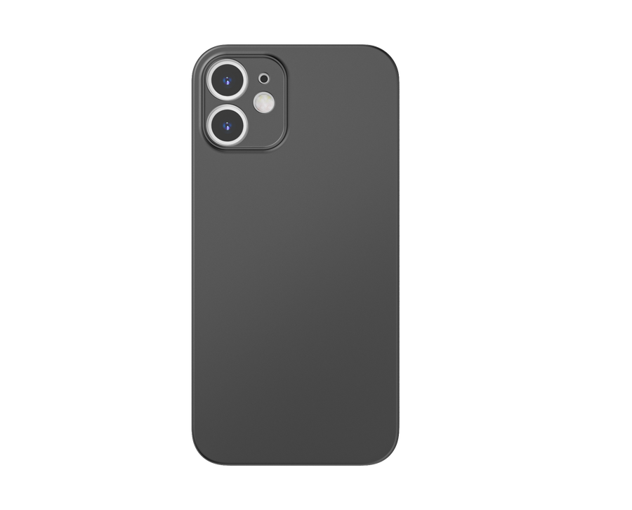 Apple iPhone 12 Kılıf ​​​​​Wiwu Skin Nano PP Kapak - Siyah