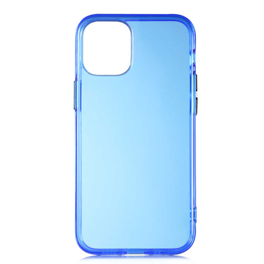 Apple iPhone 12 Kılıf Zore Bistro Kapak - Mavi