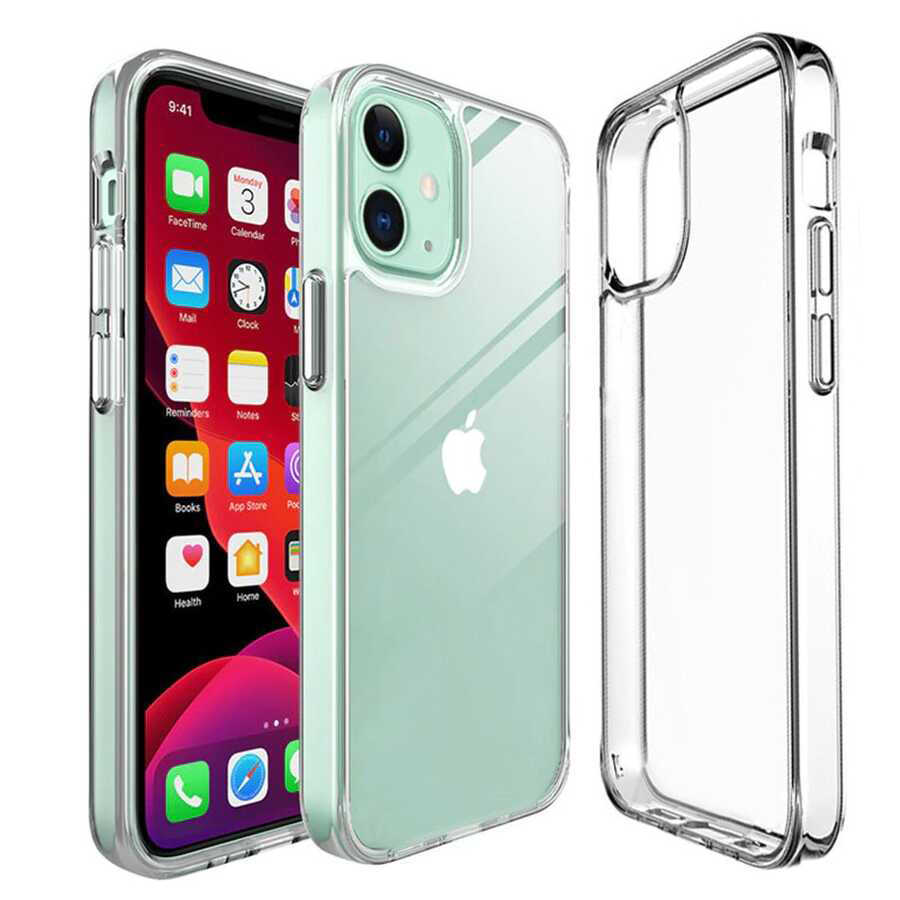 Apple iPhone 12 Kılıf Zore İmax Silikon - Renksiz
