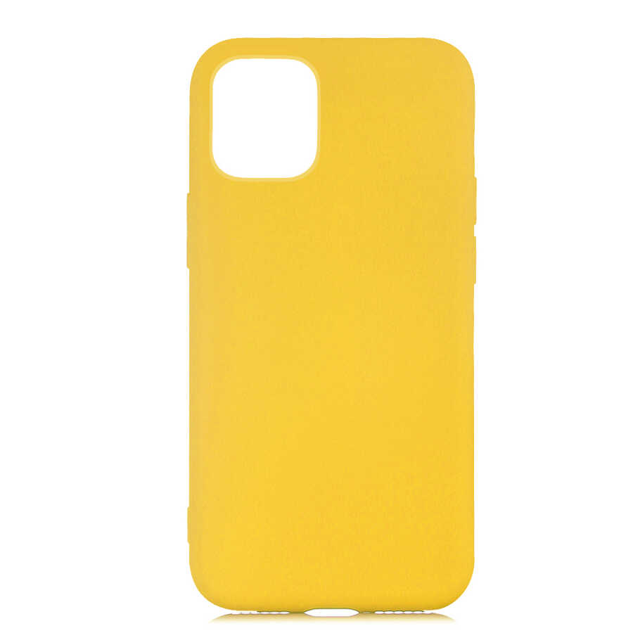 Apple iPhone 12 Kılıf Zore LSR Lansman Kapak - Sarı