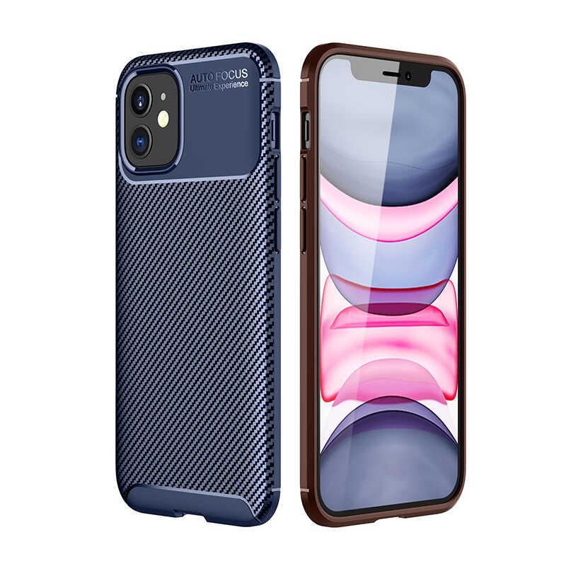Apple iPhone 12 Mini Kılıf Zore Negro Silikon Kapak - Lacivert
