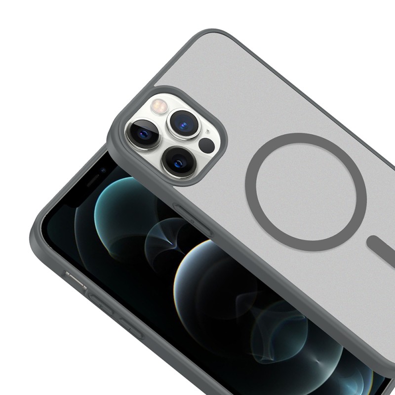 Apple iPhone 12 Pro Case M-safe Charging Feature Zore Ballet Flat Cover - 8