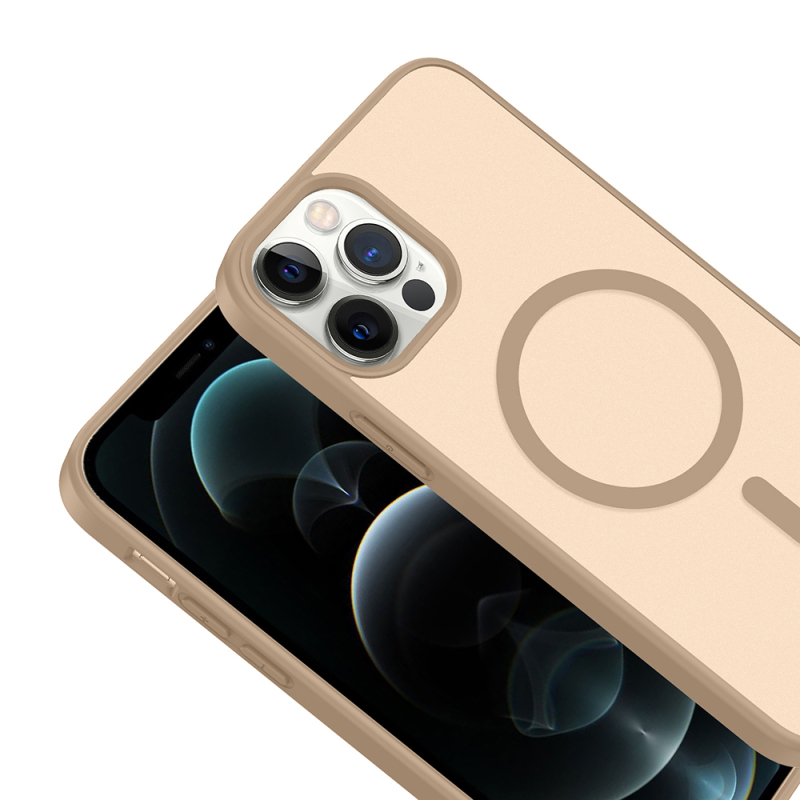 Apple iPhone 12 Pro Case M-safe Charging Feature Zore Ballet Flat Cover - 18