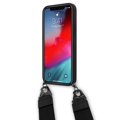 Apple iPhone 12 Pro Kılıf Ferrari Orjinal Lisanslı Askılı Metal Logolu Kapak - 4