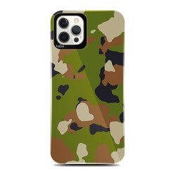 Apple iPhone 12 Pro Kılıf Kajsa Camo Kapak - Kajsa