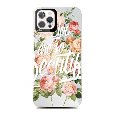 Apple iPhone 12 Pro Kılıf Kajsa Floral Kapak - 10