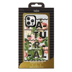 Apple iPhone 12 Pro Kılıf Kajsa Floral Kapak - 6