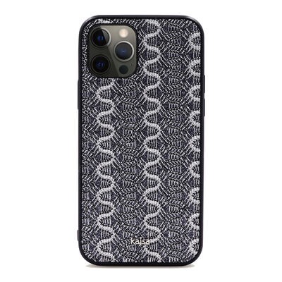 Apple iPhone 12 Pro Kılıf Kajsa Glamorous Serisi Waterfall Pattern Kapak - 7