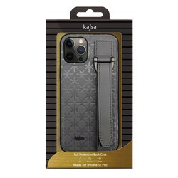Apple iPhone 12 Pro Kılıf Kajsa Neo Clasic Serisi Mono K Strap Kapak - 2