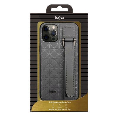 Apple iPhone 12 Pro Kılıf Kajsa Neo Clasic Serisi Mono K Strap Kapak - 2