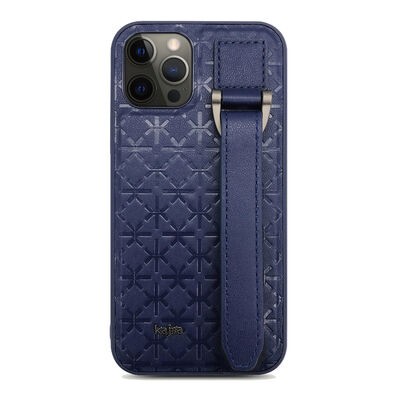 Apple iPhone 12 Pro Kılıf Kajsa Neo Clasic Serisi Mono K Strap Kapak - 7