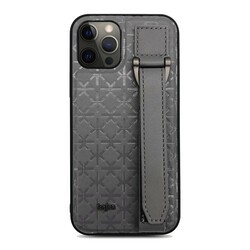 Apple iPhone 12 Pro Kılıf Kajsa Neo Clasic Serisi Mono K Strap Kapak - 8