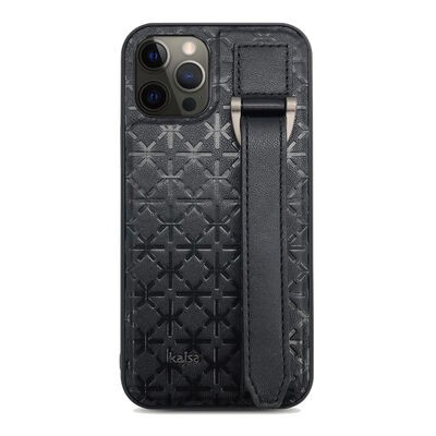 Apple iPhone 12 Pro Kılıf Kajsa Neo Clasic Serisi Mono K Strap Kapak - 9