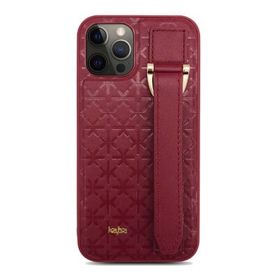 Apple iPhone 12 Pro Kılıf Kajsa Neo Clasic Serisi Mono K Strap Kapak - 10