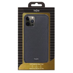 Apple iPhone 12 Pro Kılıf Kajsa Preppie Serisi Dark Kapak - 5