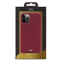 Apple iPhone 12 Pro Kılıf Kajsa Splendid Serisi 3D Leaf Kapak - 3