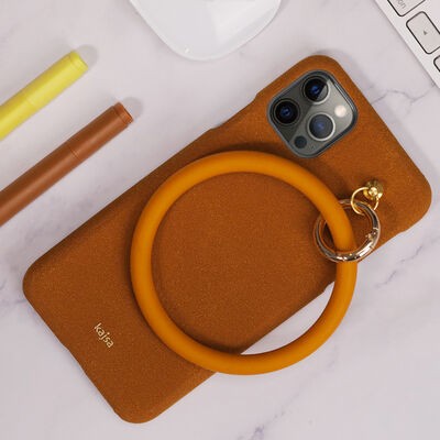 Apple iPhone 12 Pro Kılıf Kajsa Splendid Serisi Morandi Ring Kapak - 6